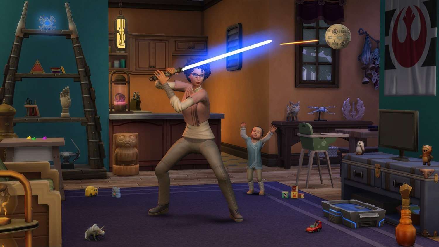 скриншоты THE SIMS 4 STAR WARS: ПУТЕШЕСТВИЕ НА БАТУУ от торрент игрухи