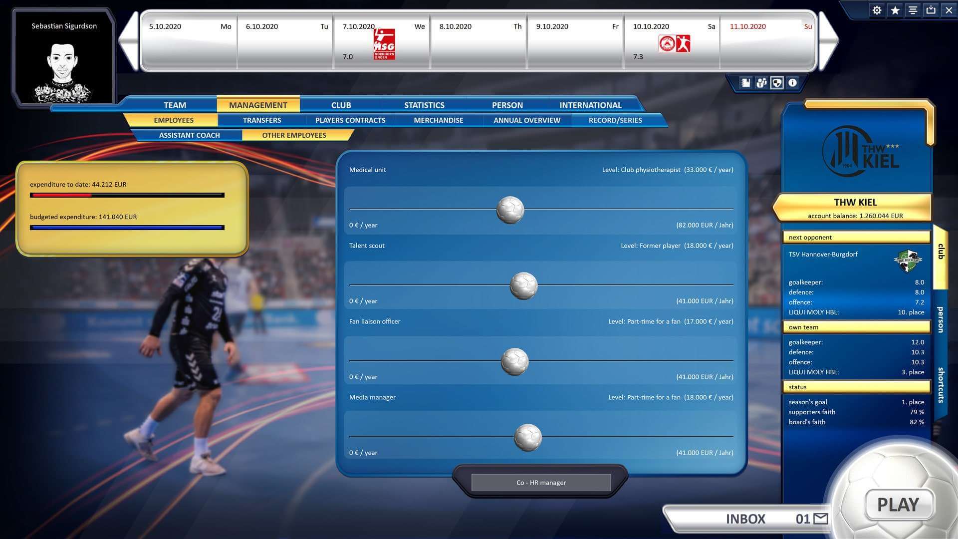 скриншоты Handball Manager 2021 от торрент игрухи